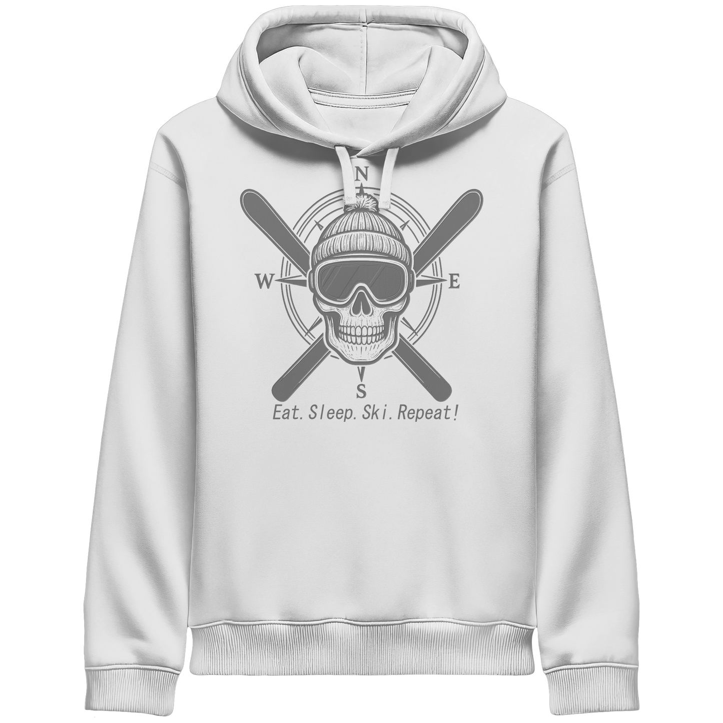 Eat.Sleep.Ski.Repeat! - Organic Side Pocket Hoodie