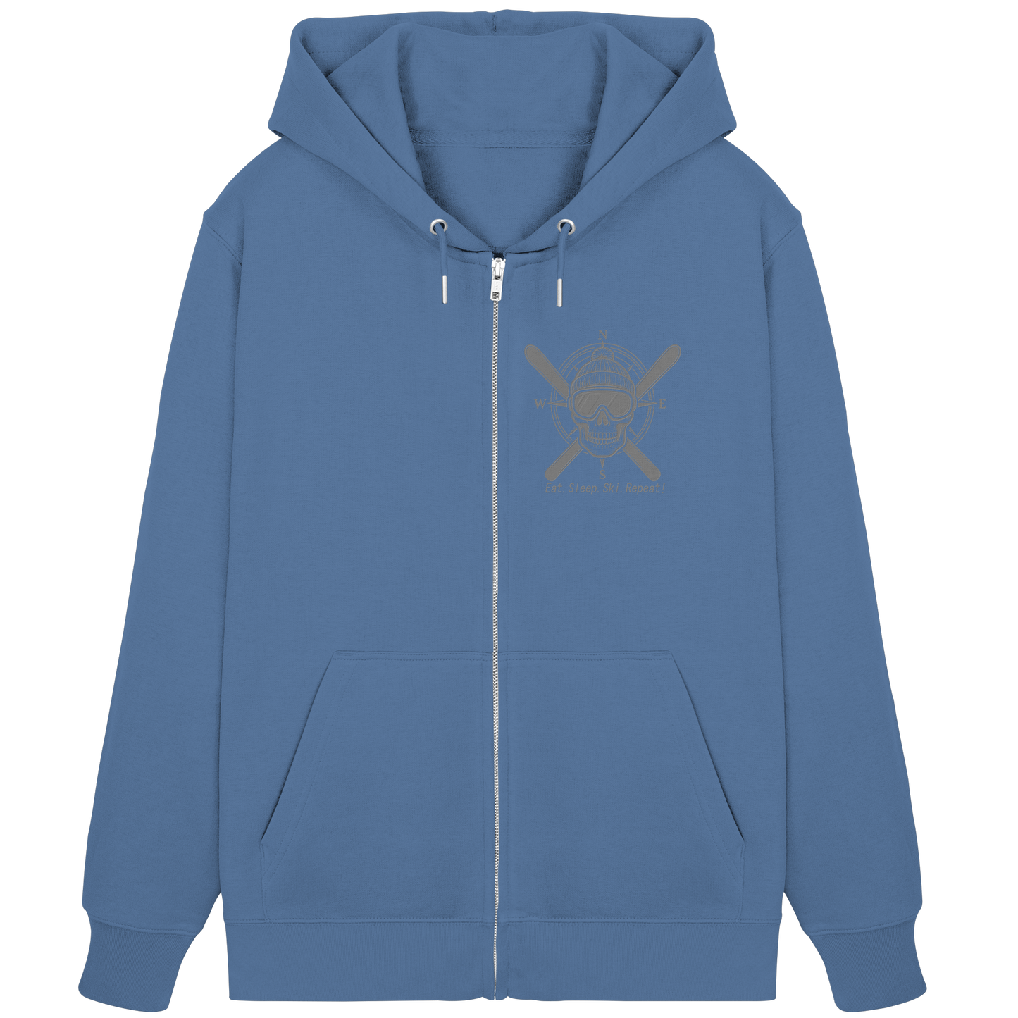 Eat.Sleep.Ski.Repeat! - Organic Zipper