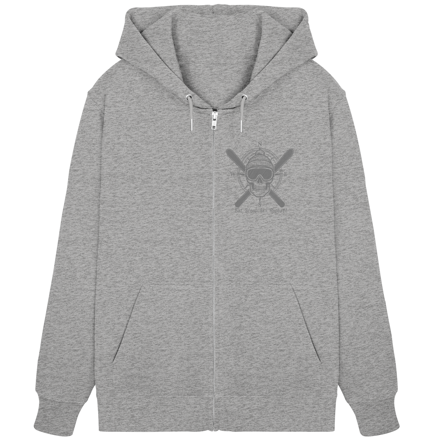Eat.Sleep.Ski.Repeat! - Organic Zipper