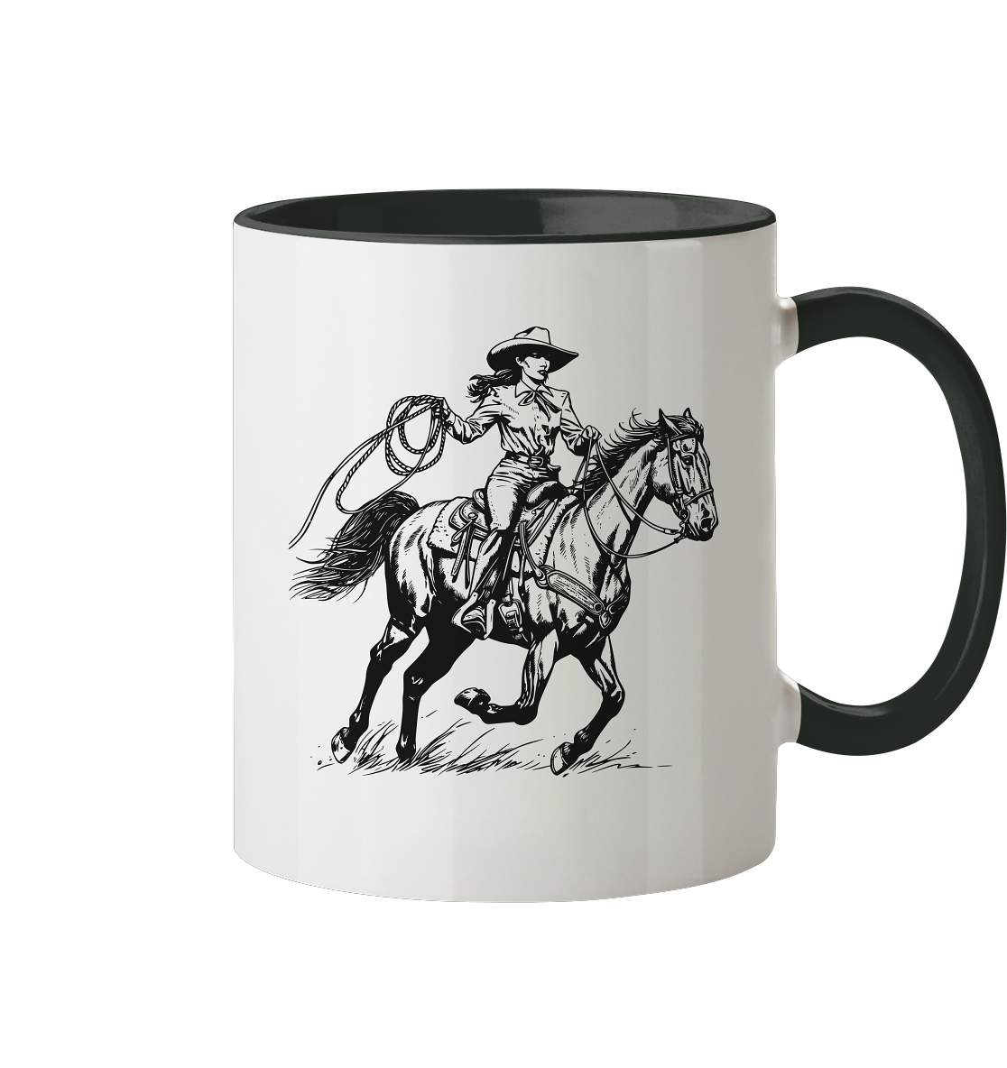 Cowgirl - Tasse zweifarbig