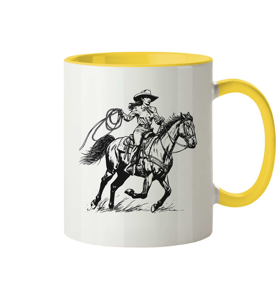 Cowgirl - Tasse zweifarbig