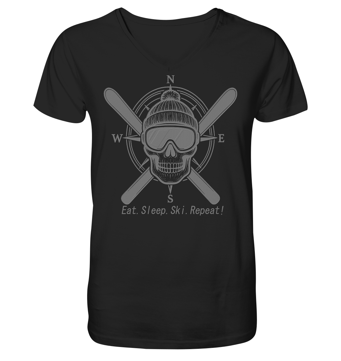 Eat.Sleep.Ski.Repeat! - V-Neck Shirt