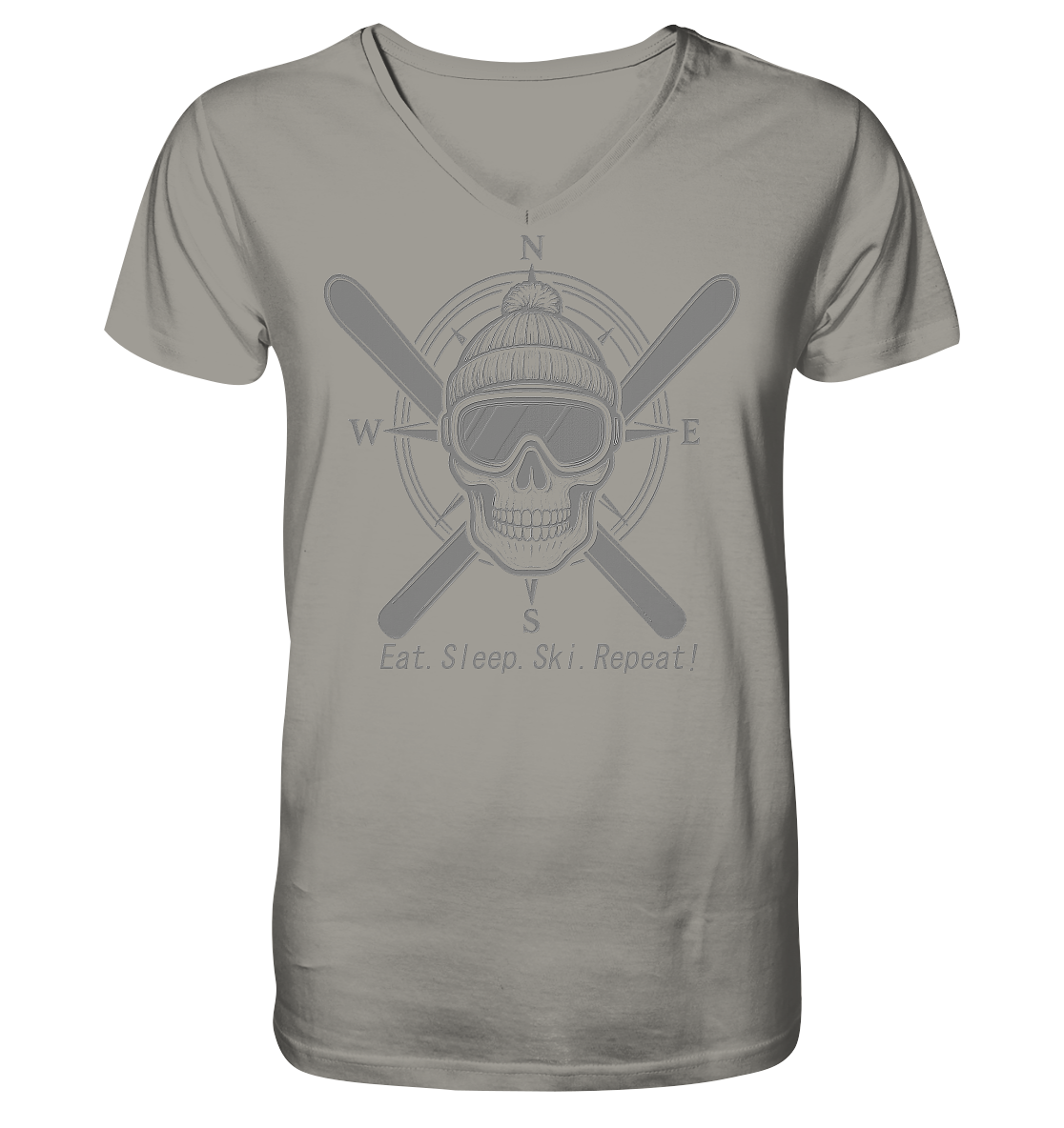Eat.Sleep.Ski.Repeat! - V-Neck Shirt