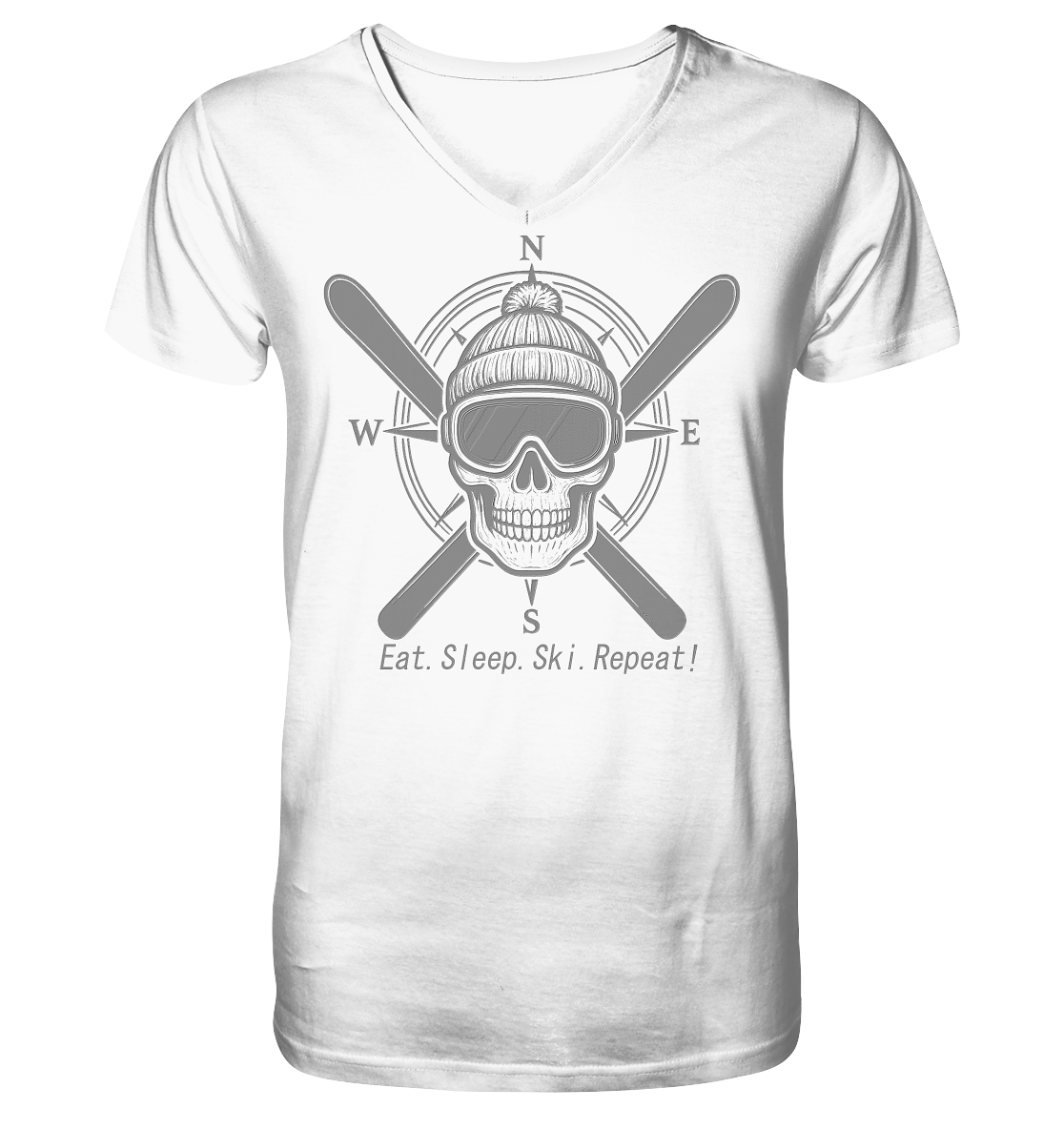 Eat.Sleep.Ski.Repeat! - V-Neck Shirt