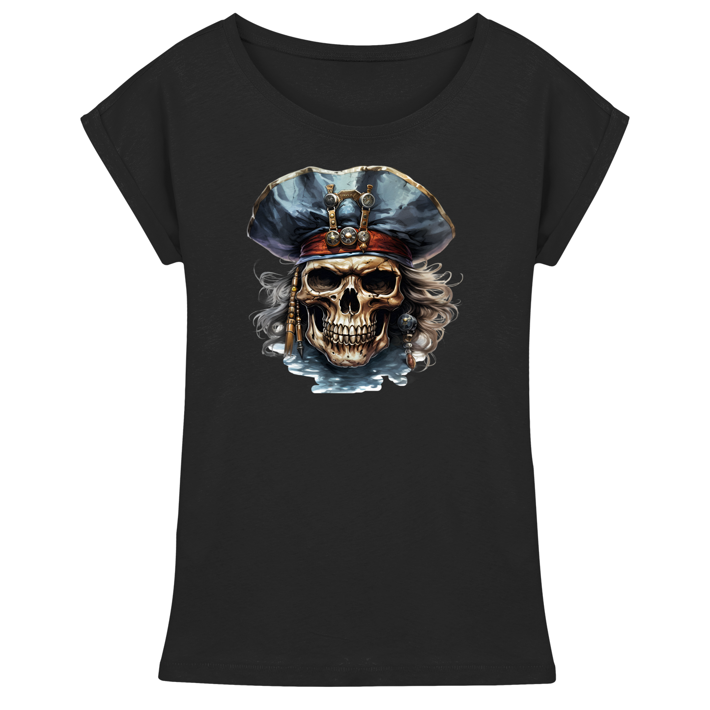 Pirates - Womens Extended Shoulder T-Shirt