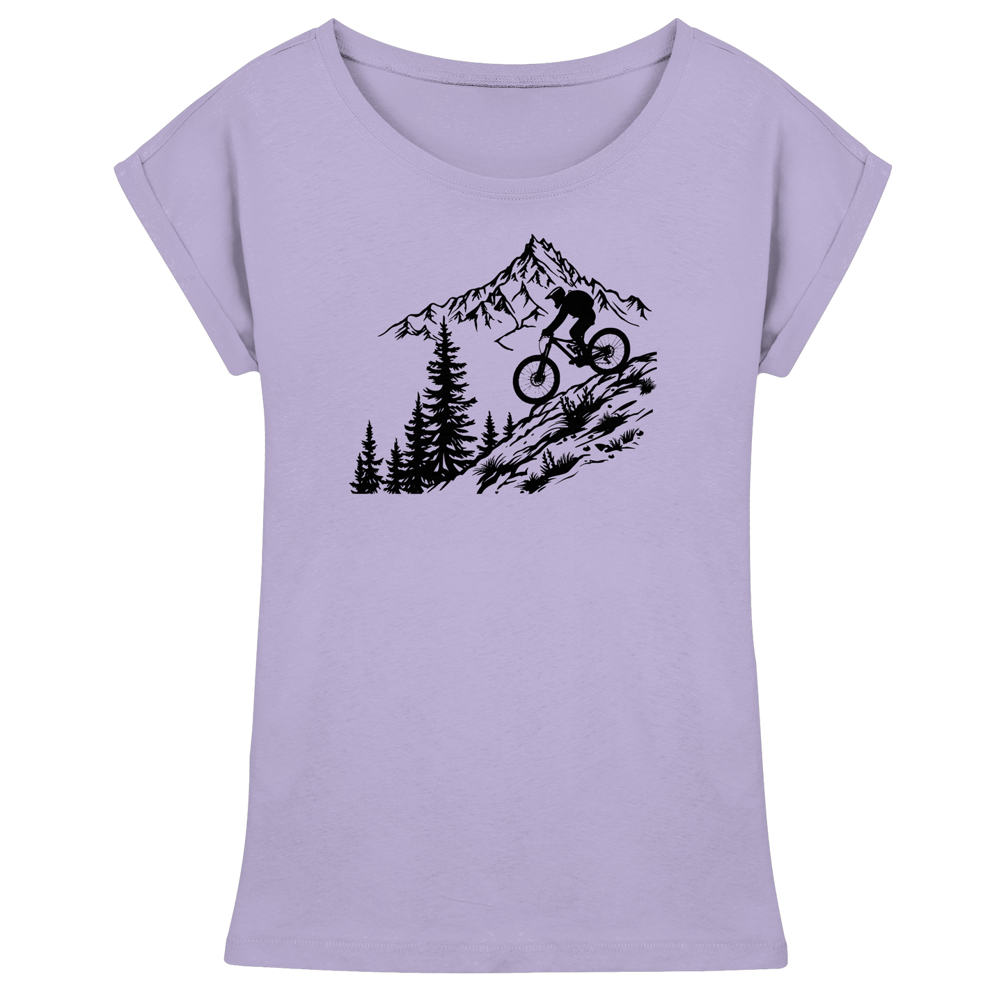 Mountainbiker - Womens Extended Shoulder T-Shirt