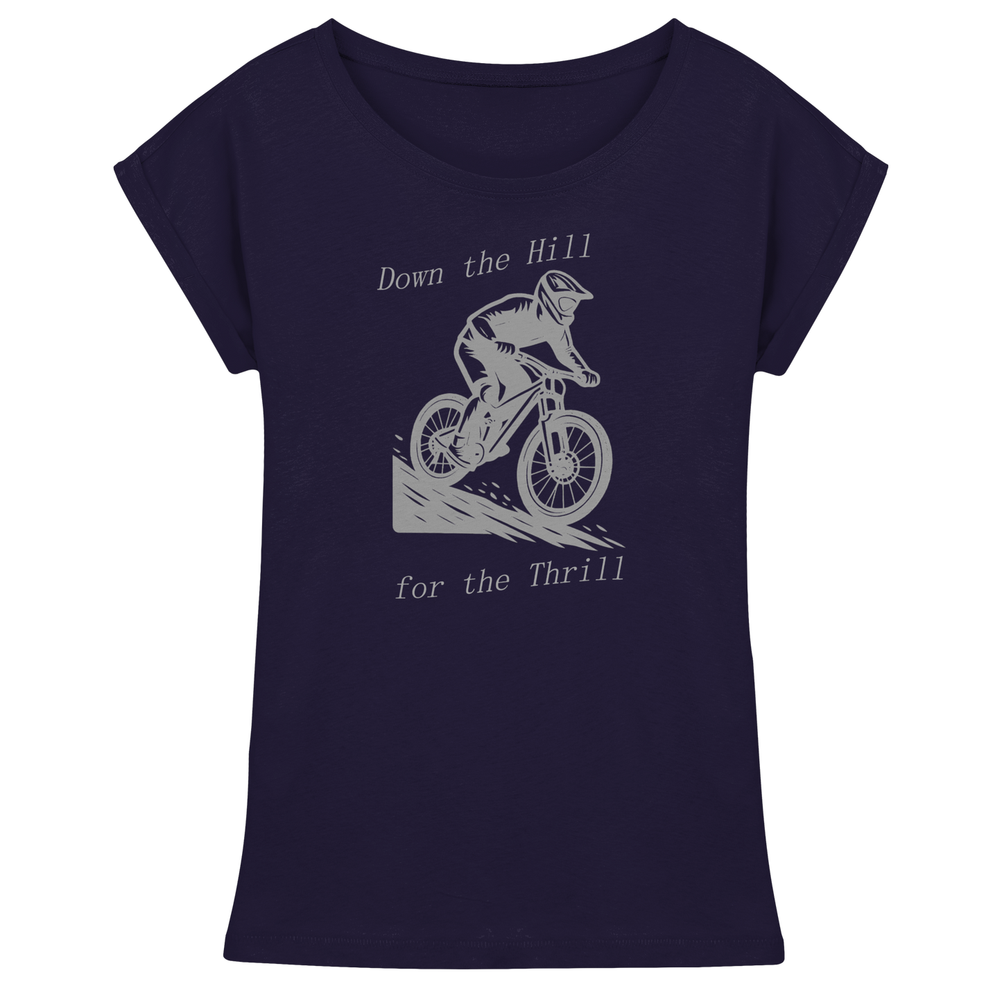 Down the Hill - Womens Extended Shoulder T-Shirt
