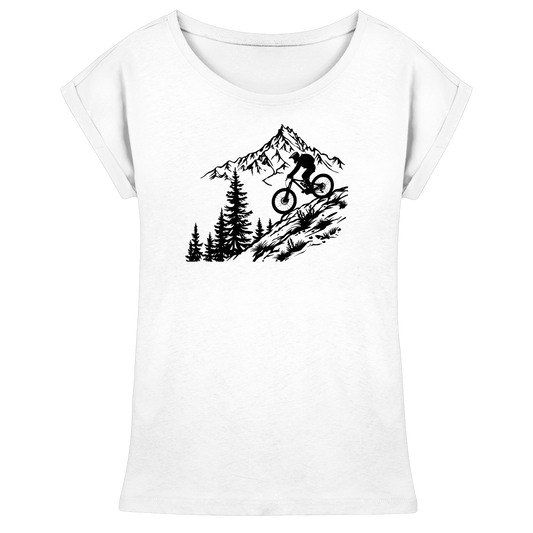 Mountainbiker - Womens Extended Shoulder T-Shirt