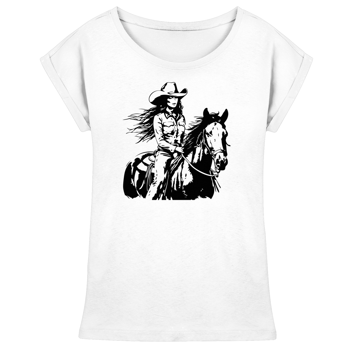 Western - Womens Extended Shoulder T-Shirt