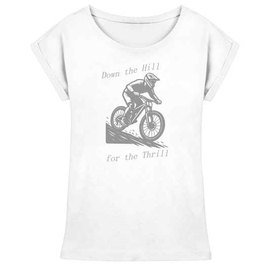 Down the Hill - Womens Extended Shoulder T-Shirt