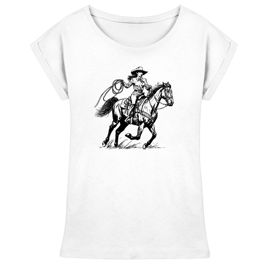 Cowgirl - Womens Extended Shoulder T-Shirt
