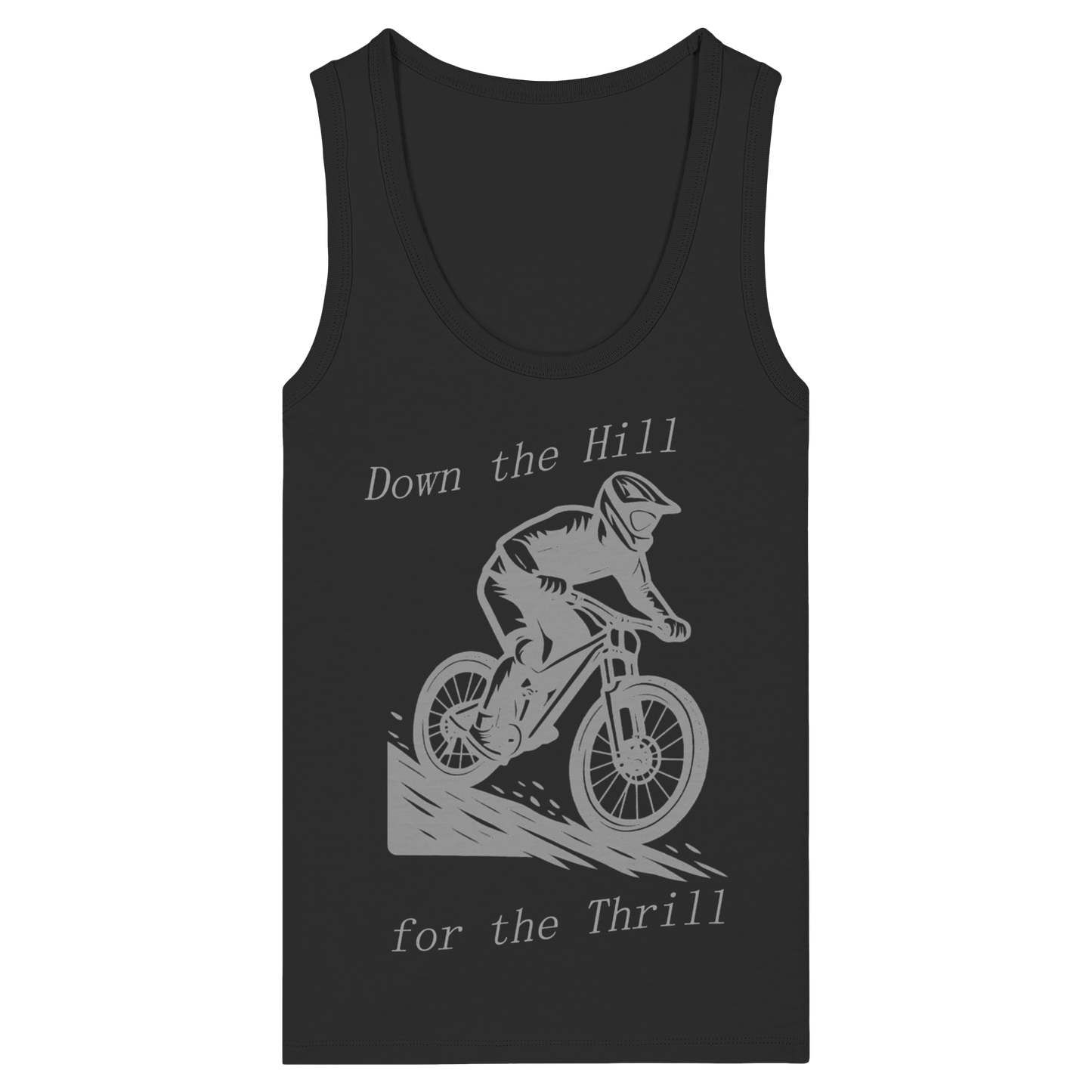 Down the Hill - Womens Organic Fitted Tank Top