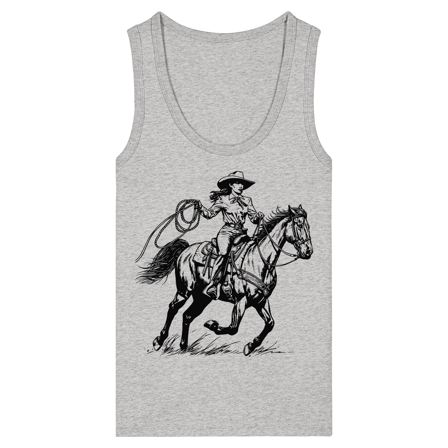 Cowgirl - Womens Organic Fitted Tank Top