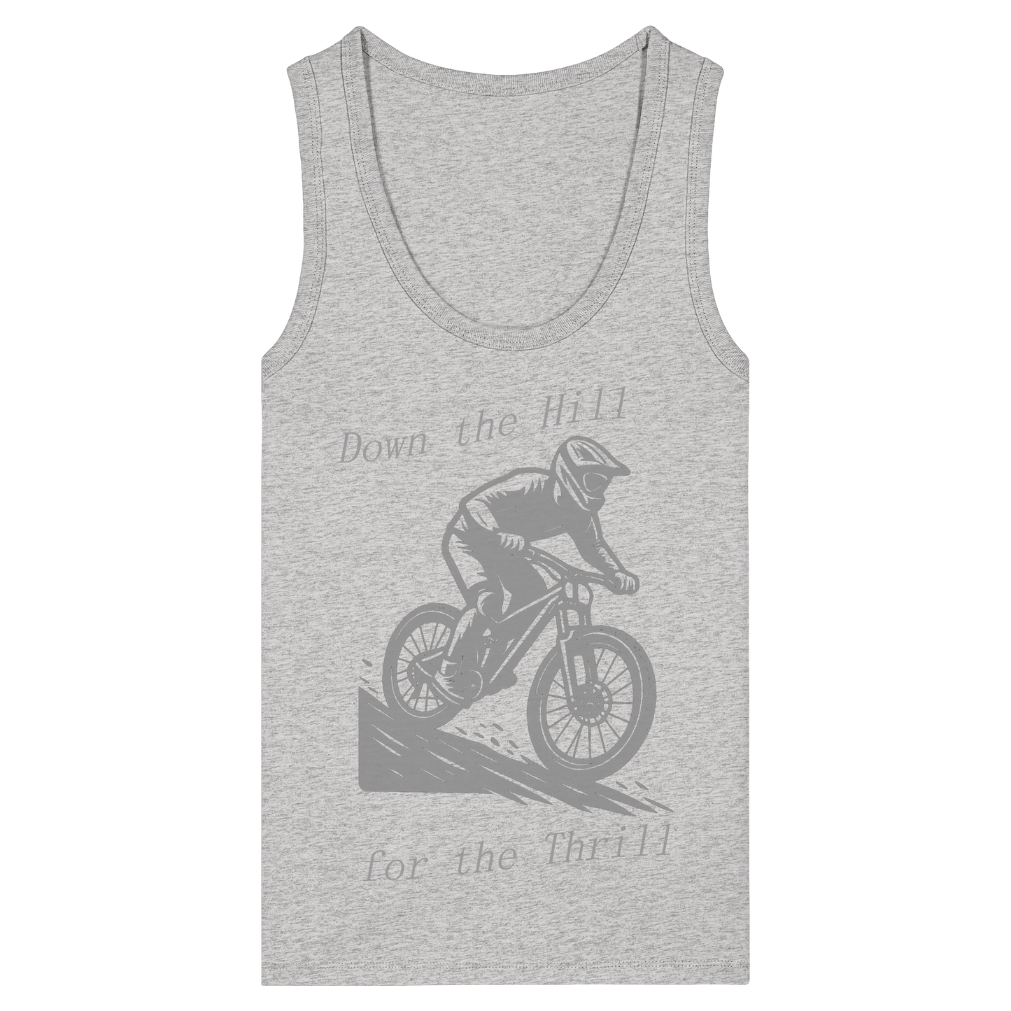 Down the Hill - Womens Organic Fitted Tank Top