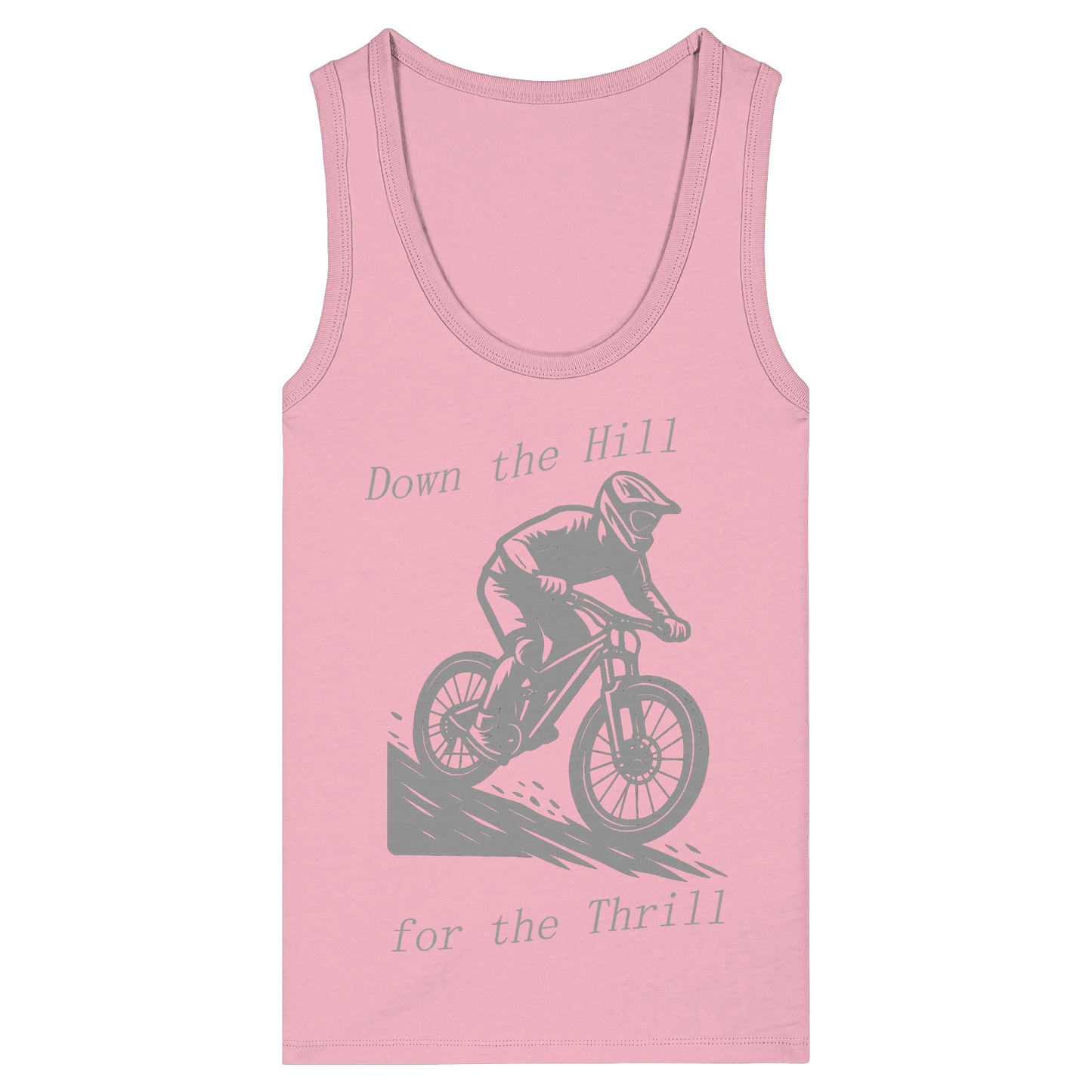 Down the Hill - Womens Organic Fitted Tank Top