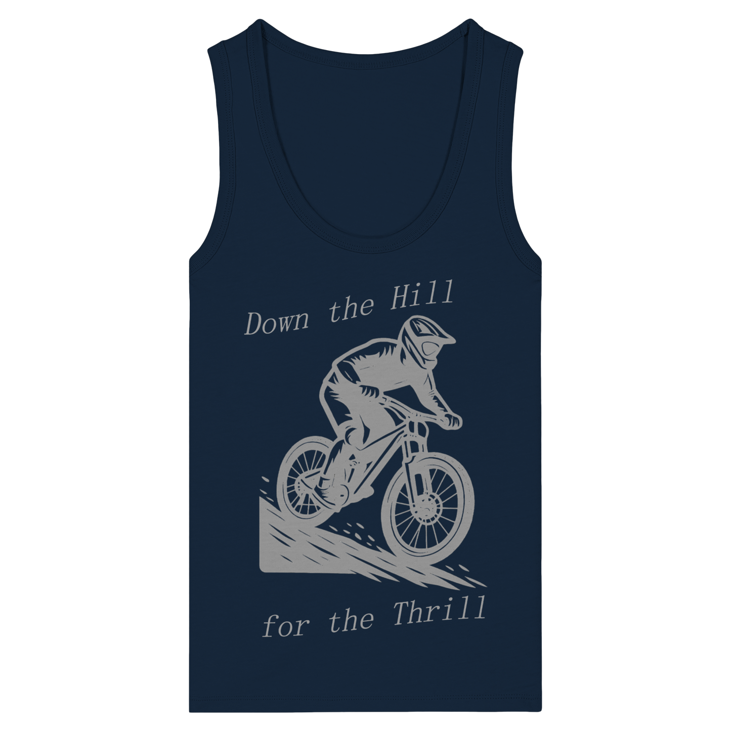 Down the Hill - Womens Organic Fitted Tank Top