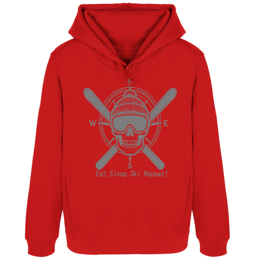 Eat.Sleep.Ski.Repeat! - Womens Organic Hoodie B&C