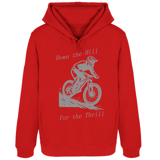Down the Hill - Womens Organic Hoodie B&C
