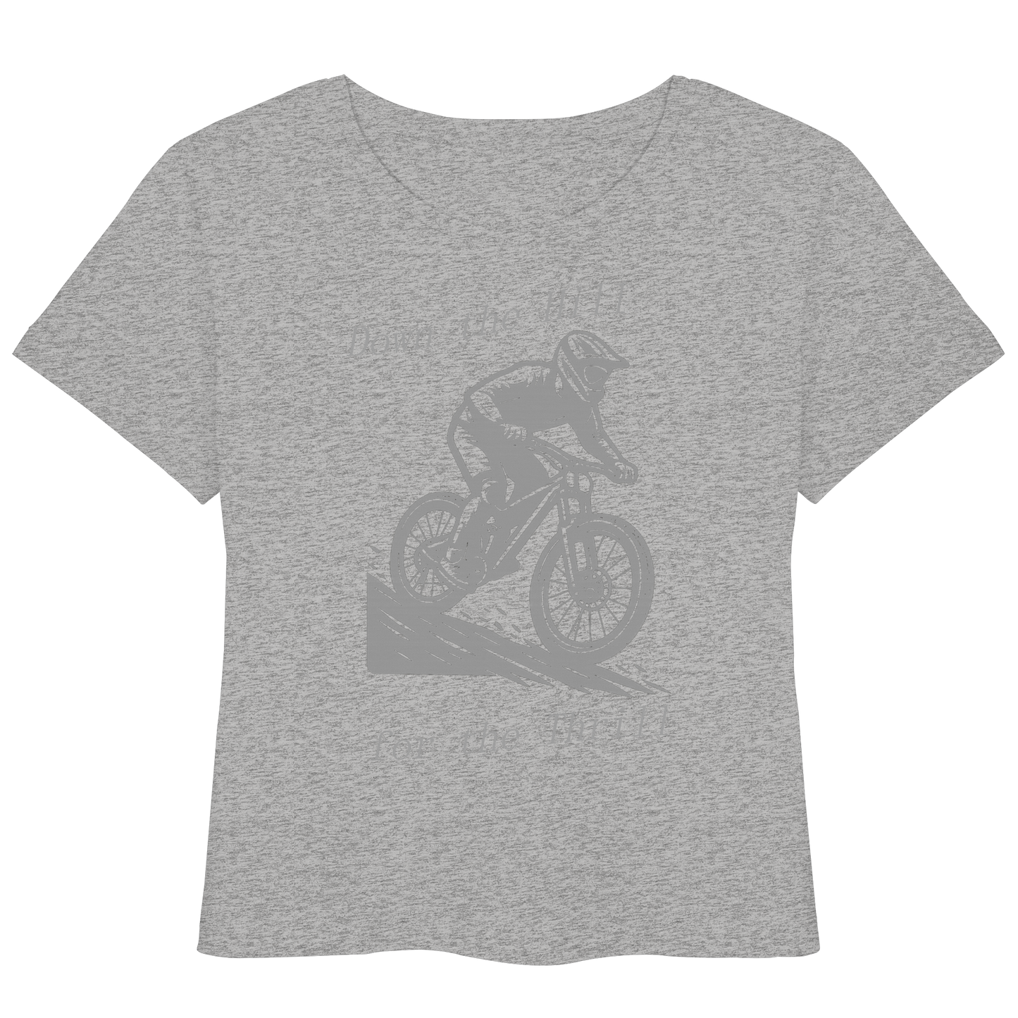 Down the Hill - Womens Organic Lightweight T-Shirt