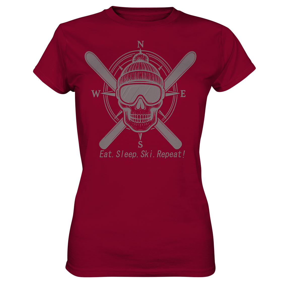 Eat.Sleep.Ski.Repeat! - Womens Premium Classic T-Shirt