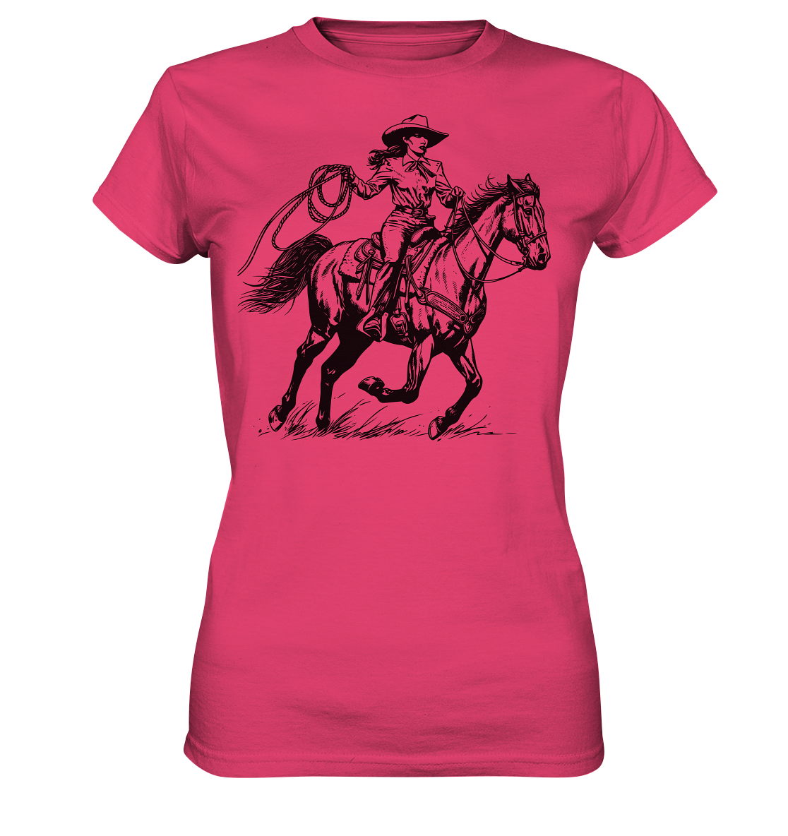 Cowgirl - Womens Premium Classic T-Shirt