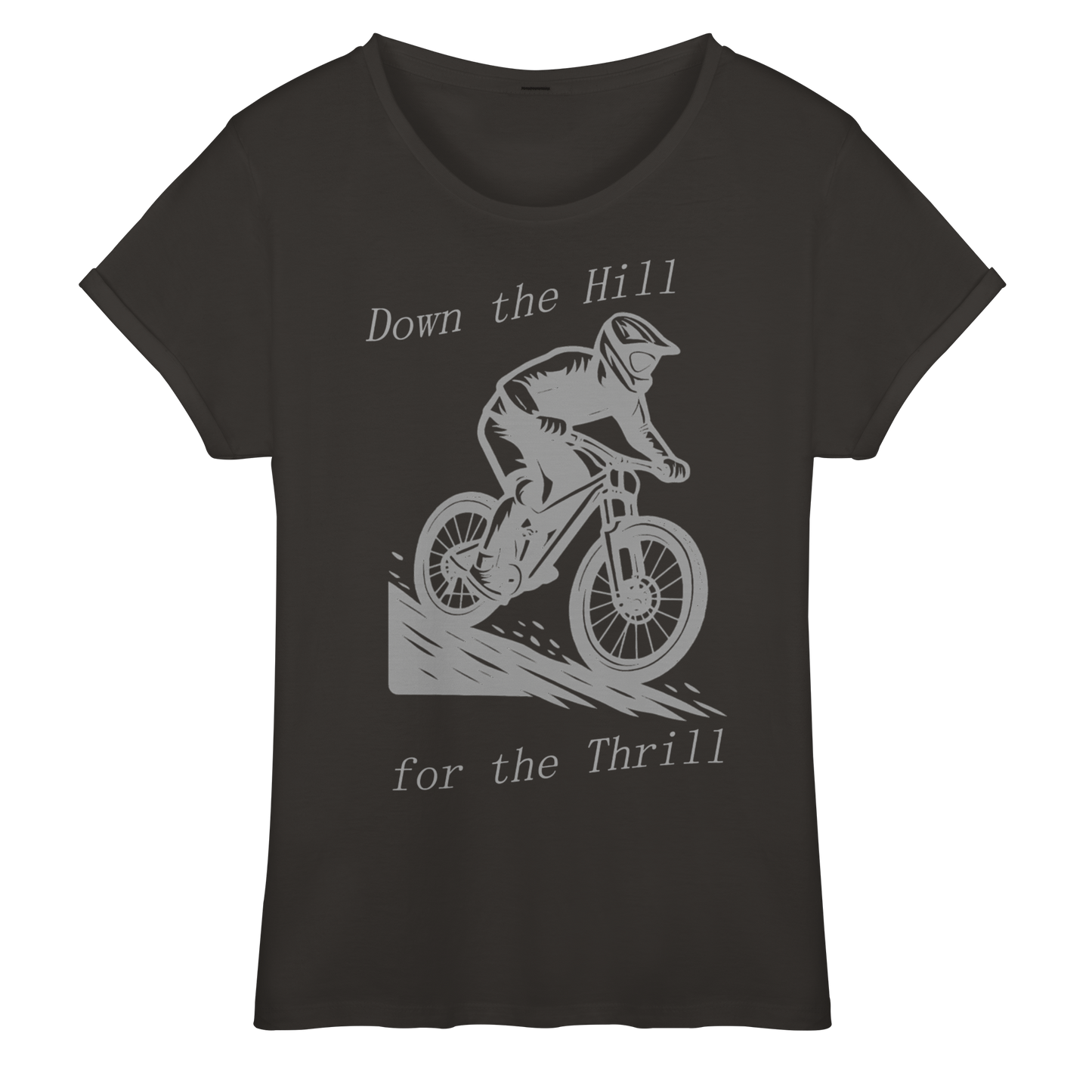 Down the Hill - Womens Roll-Up T-Shirt
