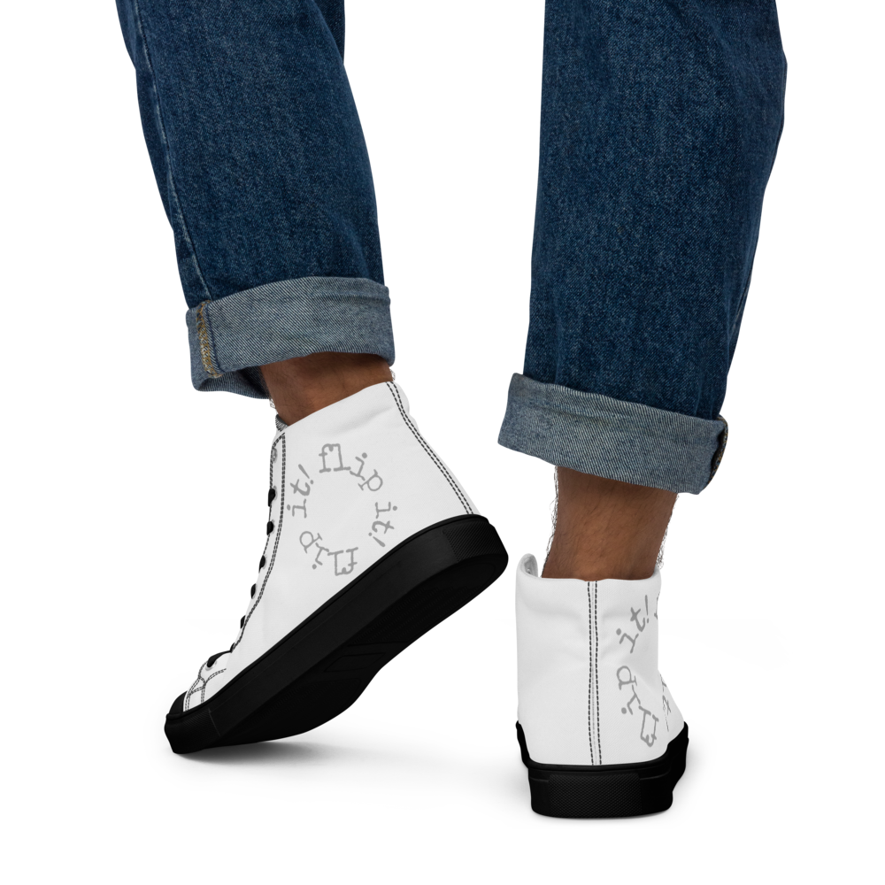 Men’s high top canvas shoes