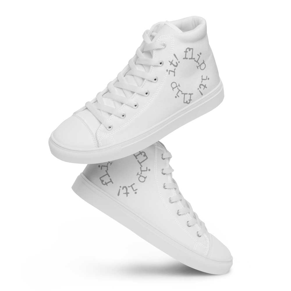 Men’s high top canvas shoes
