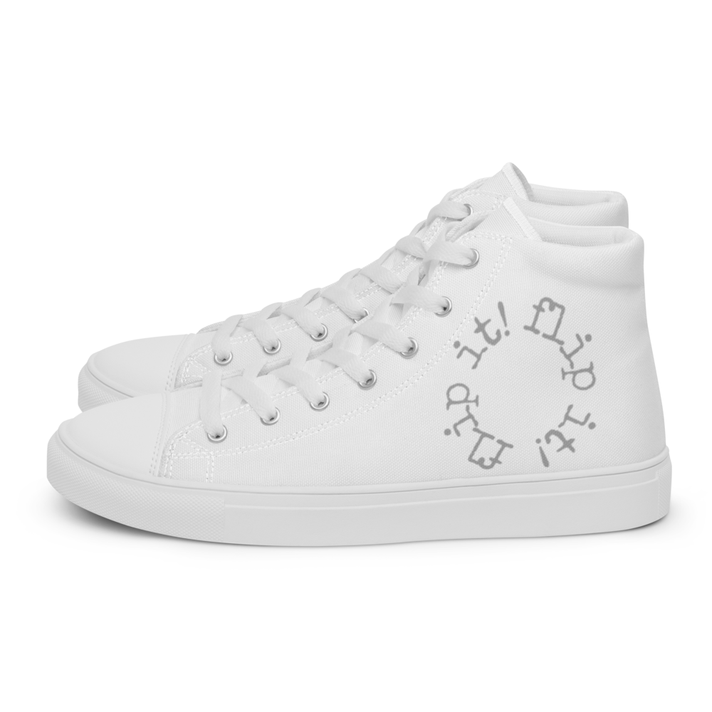 Men’s high top canvas shoes